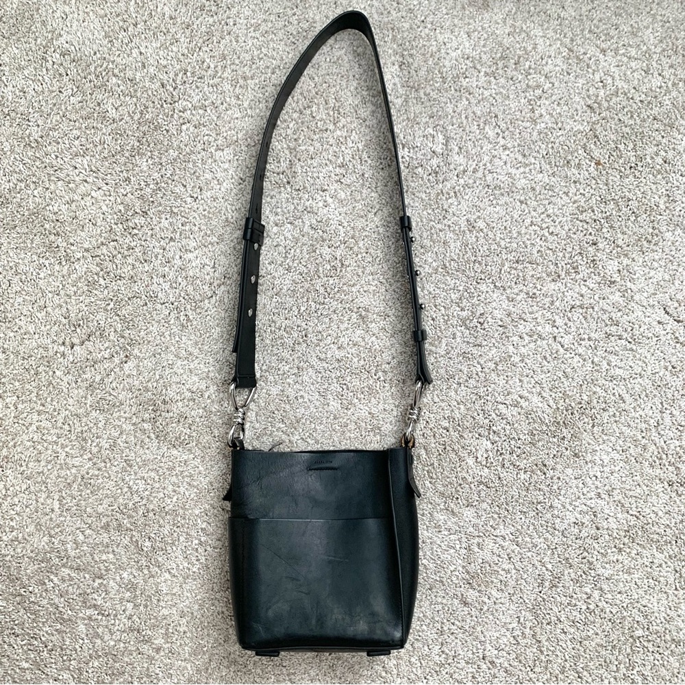 All Saints Black Leather Bag